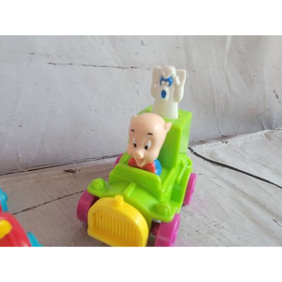 mcdonalds happy meal toys Looney Toons Racers Set Of 2 Bugs And Porky - Picture 2 of 7